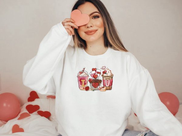 Coffee Sweatshirt, Valentines Day Sweater, Valentine Shirt, Sweatshirt For Women