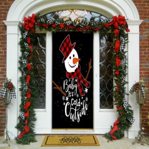 cold outside snowman door cover christmas door covers christmas gift for family 1.jpeg