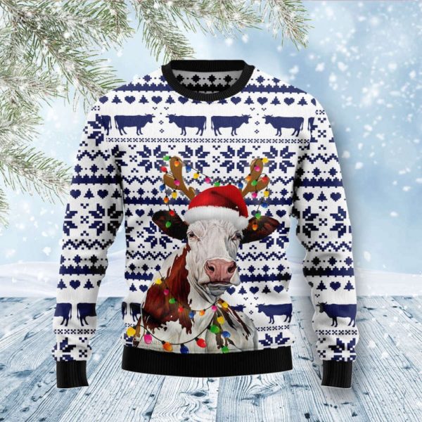 Cow Christmas Reunion Ugly Christmas Sweater, Christmas Sweater For Men And Women
