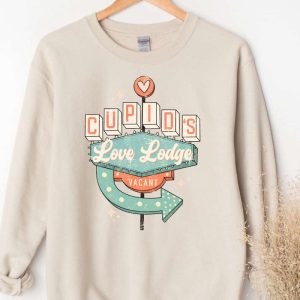 Cupid’s Love Lodge Vacant Sweatshirt, Valentine’s…
