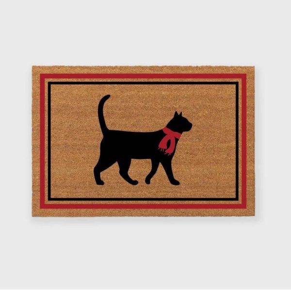 Custom Cat Christmas Doormat, Custom Cat Doormat, Cat Christmas Doormat, For Cat Lovers