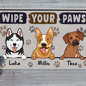 custom dog doormat personalized dog welcome mat funny welcome home mat dog lover gift dog mom gift dog dad gift new home gift dog mat 1.jpeg