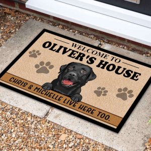 custom dog welcome mat personalized dog doormat dog lovers gift welcome home mat dog mom gift dog dad gift dog mat housewarming gifts 6.jpeg