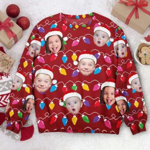 custom face funny christmas leds personalized photo ugly sweater for men and women.jpeg
