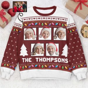 custom face funny christmas light personalized photo ugly sweater for men and women.jpeg