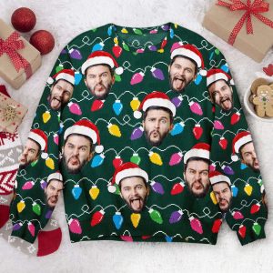custom face funny christmas silly leds light personalized photo ugly sweater for men women.jpeg