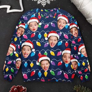 custom face xmas leds funny christmas personalized photo ugly sweater for men women 1.jpeg
