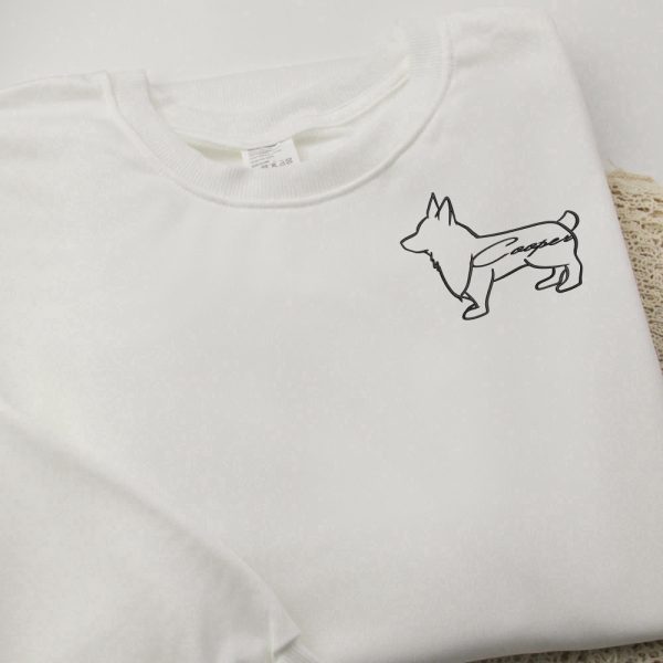 Custom Pet Sweatshirts, Custom Name Embroidered Sweatshirts, For Dog Lovers