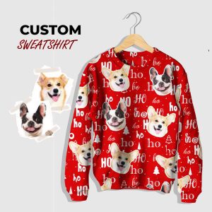 Custom Photo Ugly Christmas Sweater, Custom…