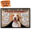 Custom Photo When Visiting Our House Please Remember Doormat For Dog Lovers