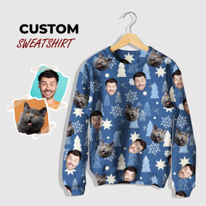 Custom Sweatshirt With Face For Men…