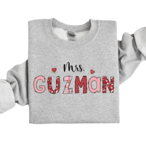 custom valentine teacher sweatshirt personalized valentine sweatshirt for women 1.png