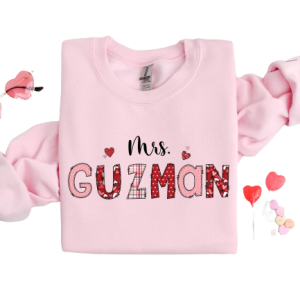 custom valentine teacher sweatshirt personalized valentine sweatshirt for women 2.png
