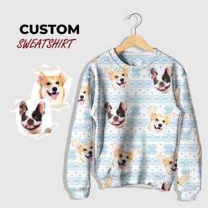 Customized Dog Sweater With Photo For…