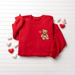 cute bear valentine sweatshirt girls valentine sweatshirt gift for women 1.jpeg
