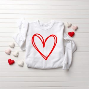 cute heart sweatshirt valentine sweatshirt drawn heart love sweatshirt gift for lover 1.jpeg