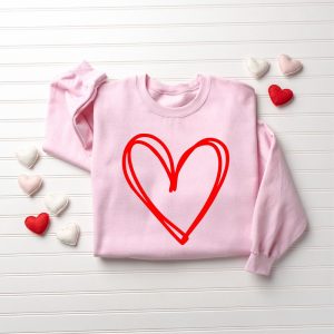 cute heart sweatshirt valentine sweatshirt drawn heart love sweatshirt gift for lover.jpeg