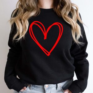 cute heart sweatshirt valentine sweatshirt drawn heart love sweatshirt gift for lover 6.jpeg