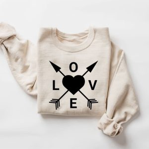 cute love heart sweatshirt valentines sweatshirt valentines day gift for women 4.jpeg