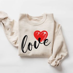cute love sweatshirt valentines heart sweatshirt women valentine gift 1 3.jpeg