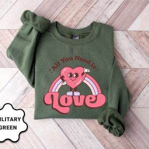 cute valentines day sweatshirt retro love sweatshirt hearts sweatshirt gift for lover 6.jpeg