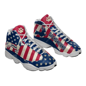 dachshund dog flag classic pattern shoes sport basketball shoes for men women 1.png