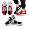 Dachshund Dog Lover Shoes Black and Red Sneakers Walking Running Lightweight Casual Shoes For Pet Lover