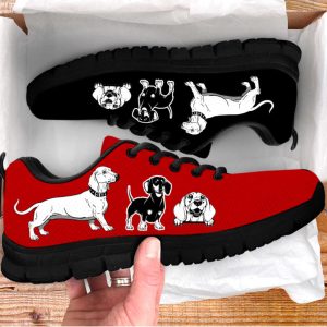 dachshund dog lover shoes black and red sneakers walking running lightweight casual shoes for pet lover 3.jpeg