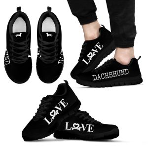 dachshund dog lover shoes love black sneakers walking running lightweight casual shoes for pet lover 1.jpeg