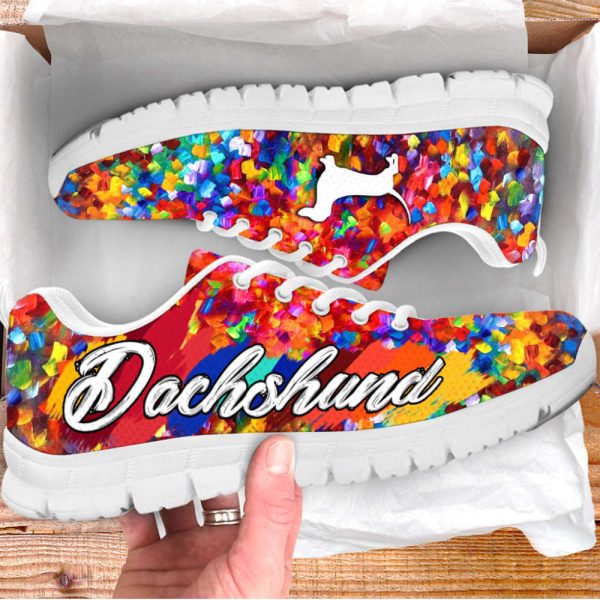 Dachshund Dog Lover Shoes Paint Art Sneakers Walking Running Lightweight Casual Shoes For Pet Lover