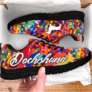 dachshund dog lover shoes paint art sneakers walking running lightweight casual shoes for pet lover 3.jpeg