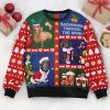 Dachshund Through The Snow Ver 2, Personalized Photo Ugly Sweater, For Men And Women