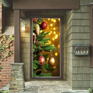 Decorated Tree Door Cover – Christmas…