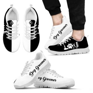 Dog Groomer Shoes Love Black White…