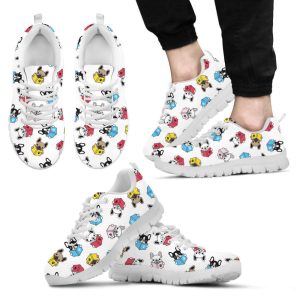 Dog Lover Shoes Reading Pattern Sneakers…