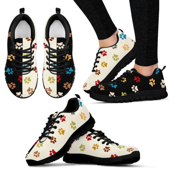 Dog Lover Shoes Two Colors Icon Pattern Sneakers Walking Running Lightweight Casual Shoes For Dog Lover