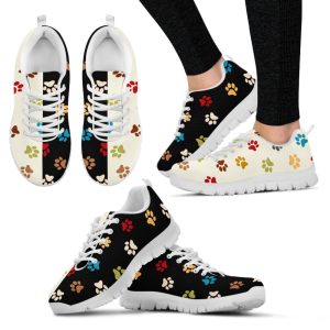 dog lover shoes two colors icon pattern sneakers walking running lightweight casual shoes for dog lover.jpeg