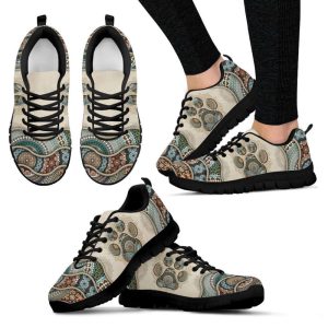 dog lover shoes vintage mandala sneakers walking running lightweight casual shoes for pet lover 1.jpeg