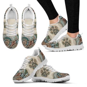 Dog Lover Shoes Vintage Mandala Sneakers…