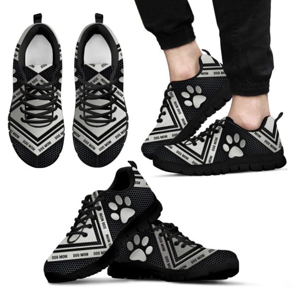 Dog Mom Shoes Geo Texture Sneakers Walking Running Lightweight Casual Shoes For Pet Lover