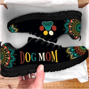 dog mom shoes geometric mandala art sneakers walking running lightweight casual shoes for pet lover 3.jpeg