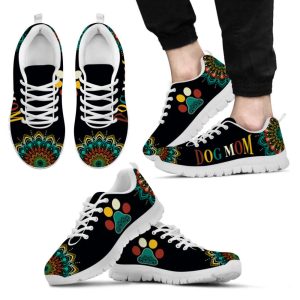 dog mom shoes geometric mandala art sneakers walking running lightweight casual shoes for pet lover.jpeg