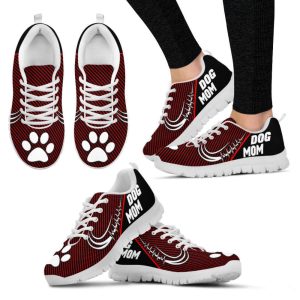 dog mom shoes heartbeat line sneakers walking running lightweight casual shoes for pet lover.jpeg