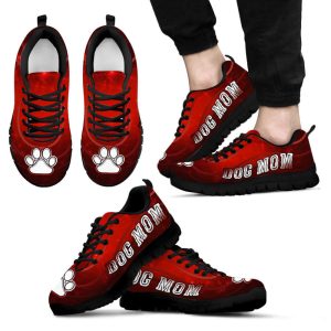 dog mom shoes lighting red background sneakers best gift for pet lover 1.jpeg