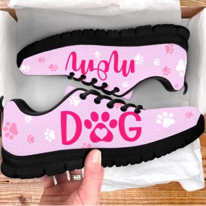 dog mom shoes paw pink sneakers walking running lightweight casual shoes for men and women 3.jpeg