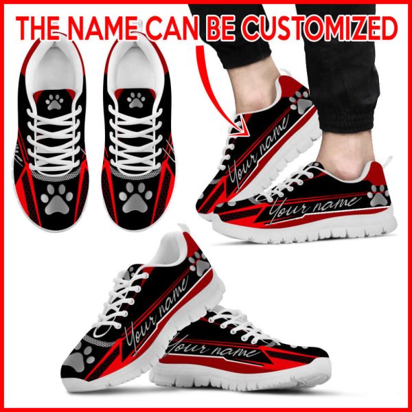 Dog Mom Shoes Sinwy Dog Paw Sneakers, Personalized Sneakers For Men And Women