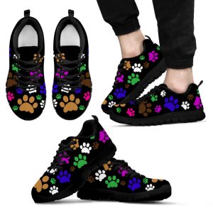 dog paw print shoes colorfull sneakers walking running lightweight casual shoes for pet lover 1.jpeg