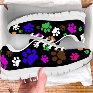 dog paw print shoes colorfull sneakers walking running lightweight casual shoes for pet lover 2.jpeg