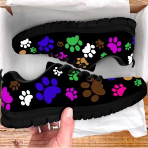 dog paw print shoes colorfull sneakers walking running lightweight casual shoes for pet lover 3.jpeg