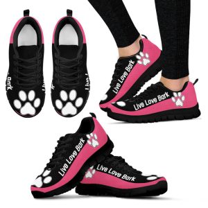 dog paw print shoes live love bark sneakers walking running lightweight casual shoes for pet lover 1.jpeg